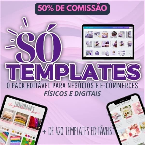 SÓ TEMPLATES para Negócios Digitais, Físicos e Ecommerce
