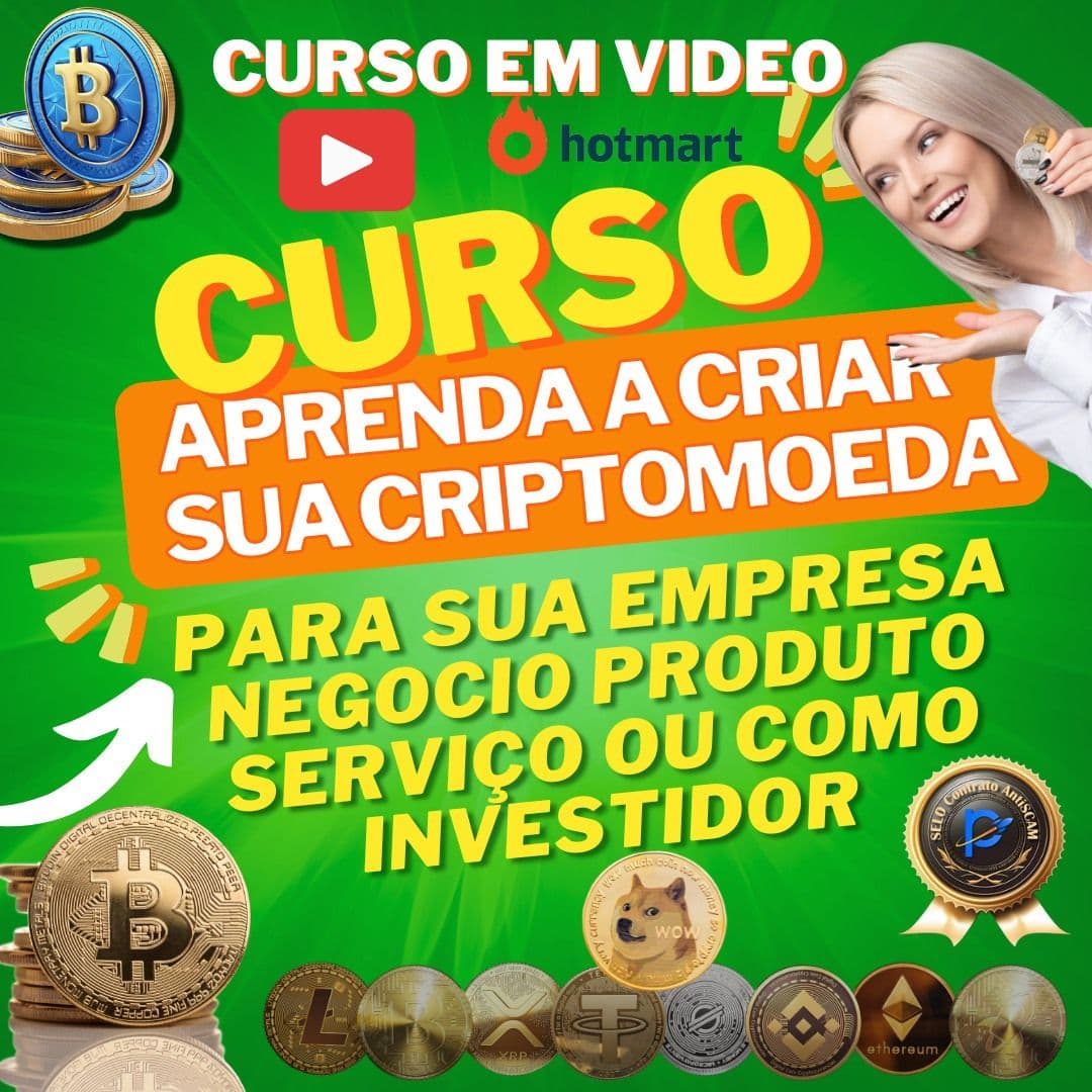 CURSO como criar Sua Própria Criptomoeda sua MEMECOIN e Lucre no Mercado Cripto! 🚀 já Imaginou você o DONO do BITCOIN ?