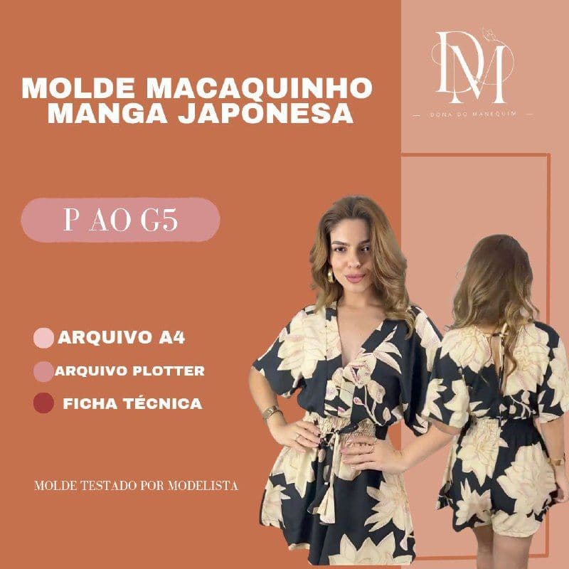 MOLDE MACAQUINHO MANGA JAPONESA