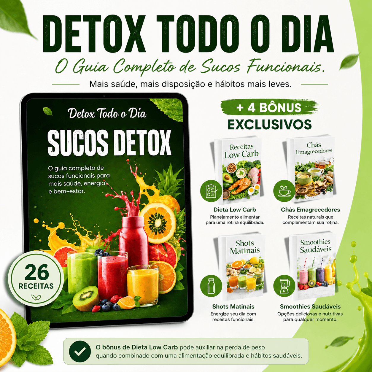 Detox Todo o Dia - O Guia Completo de Sucos Funcionais