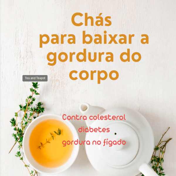 chás para baixar gordura do corpo