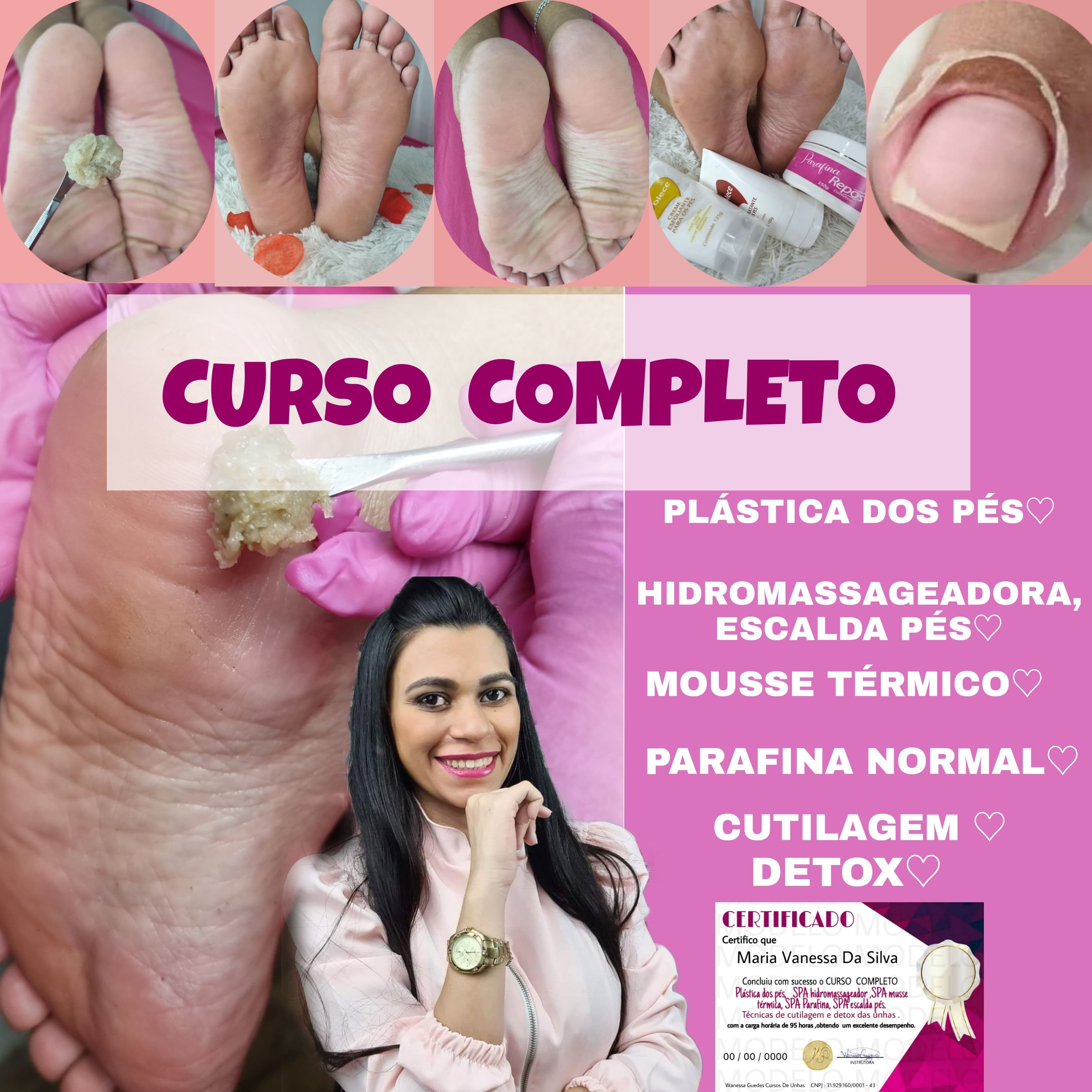 Plástica dos pés, 3 técnicas de spa dos pés, cutilagem e Detox.