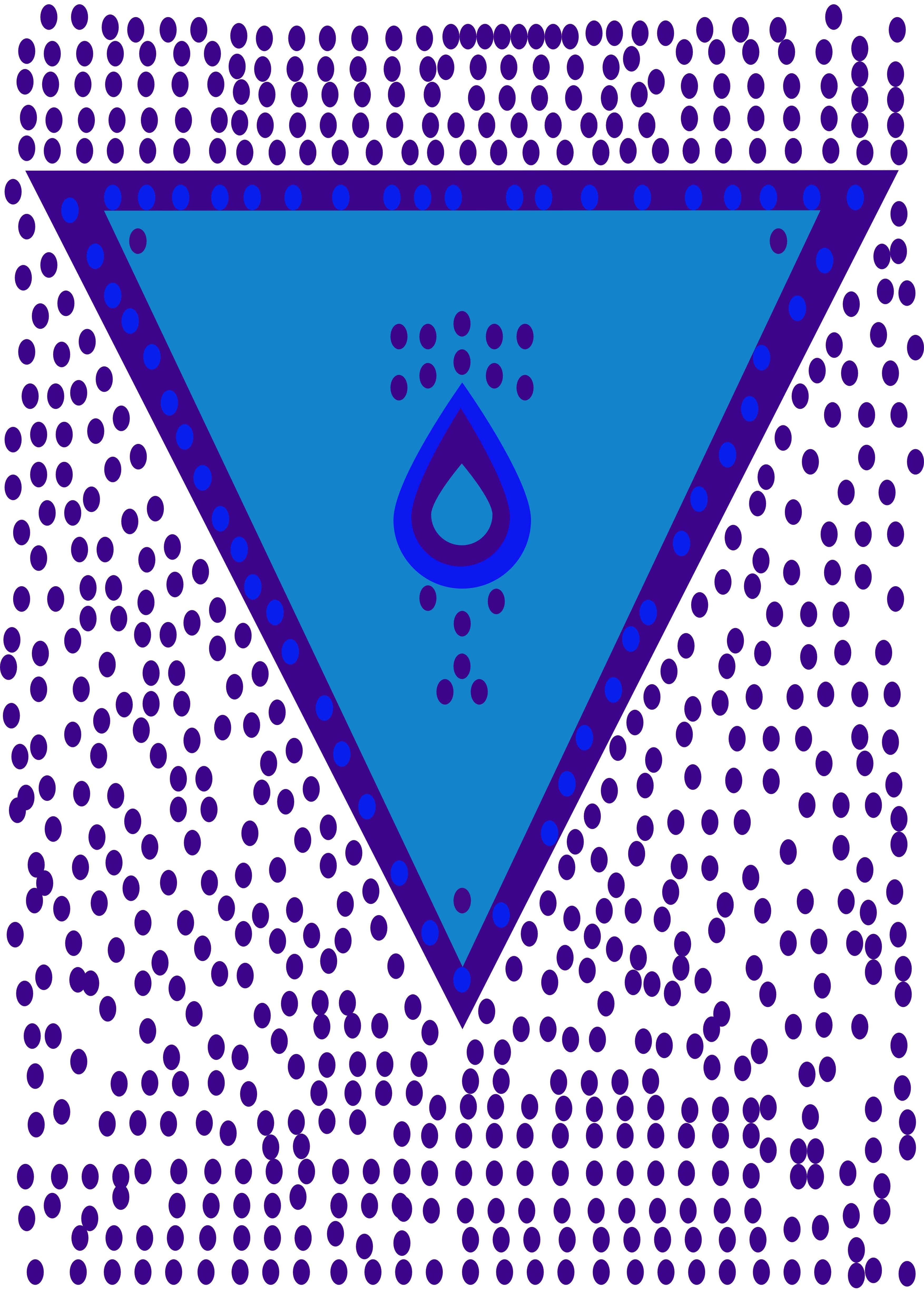 Arte Digital Vetorizada Gota da Agua