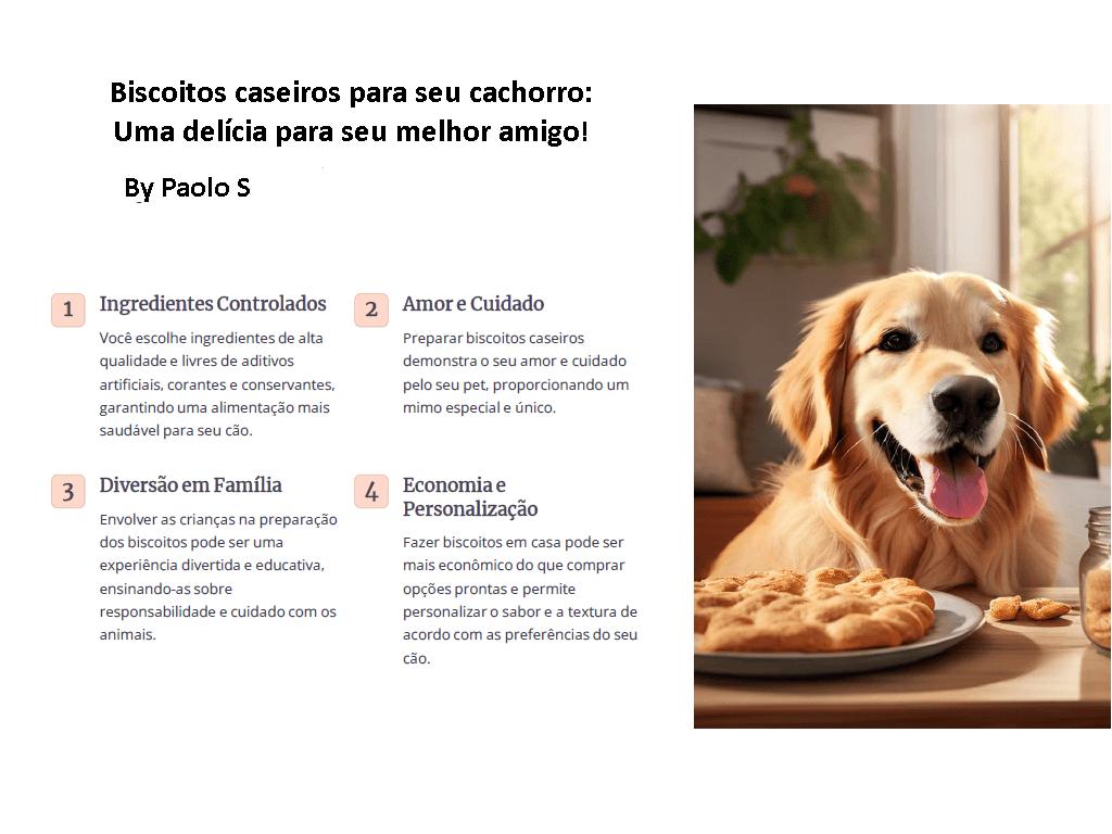 Biscoitos caseiros para seu cachorro: Uma delícia para seu melhor amigo!